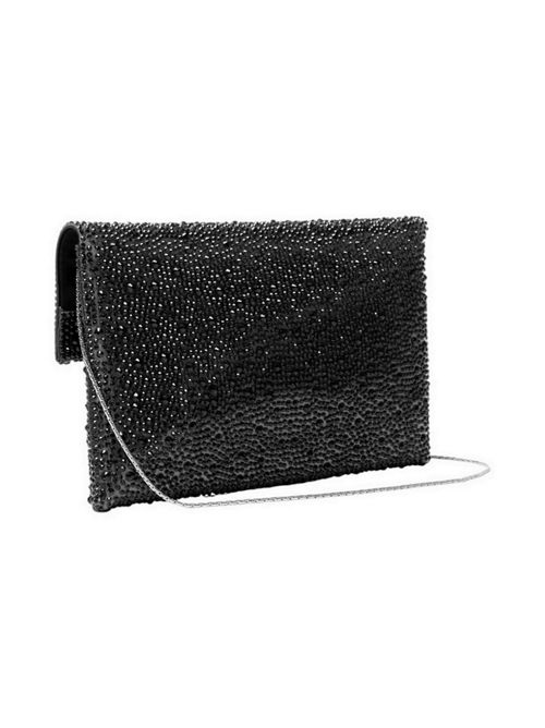 pochette donna nero con pietre Twenty Fourhaitch | KATHLEENNERO